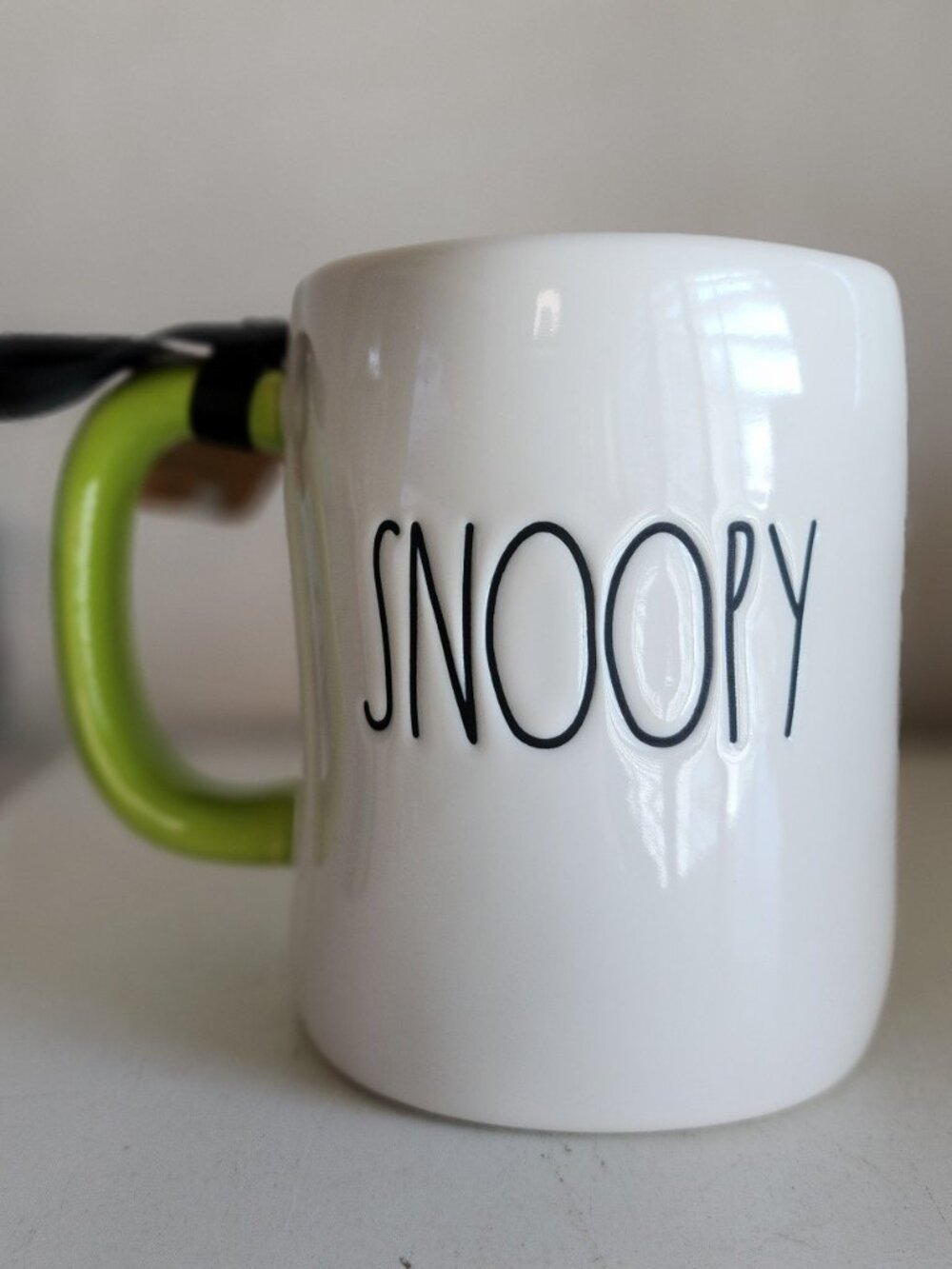 Rae Dunn Peanuts SNOOPY Woodstock Coffee Witch Mug HALLOWEEN Double Sided NWT - Picture 4 of 7